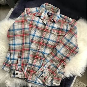 patagonia plated button down S